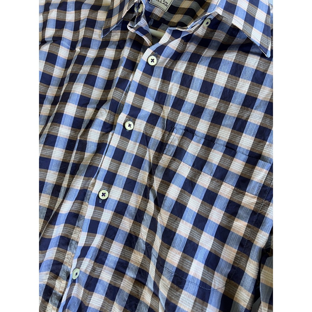 Peter Millar‎ Shirt Mens Large Plaid Button Down Long Sleeve Casual Dress Shirt - Picture 4 of 9